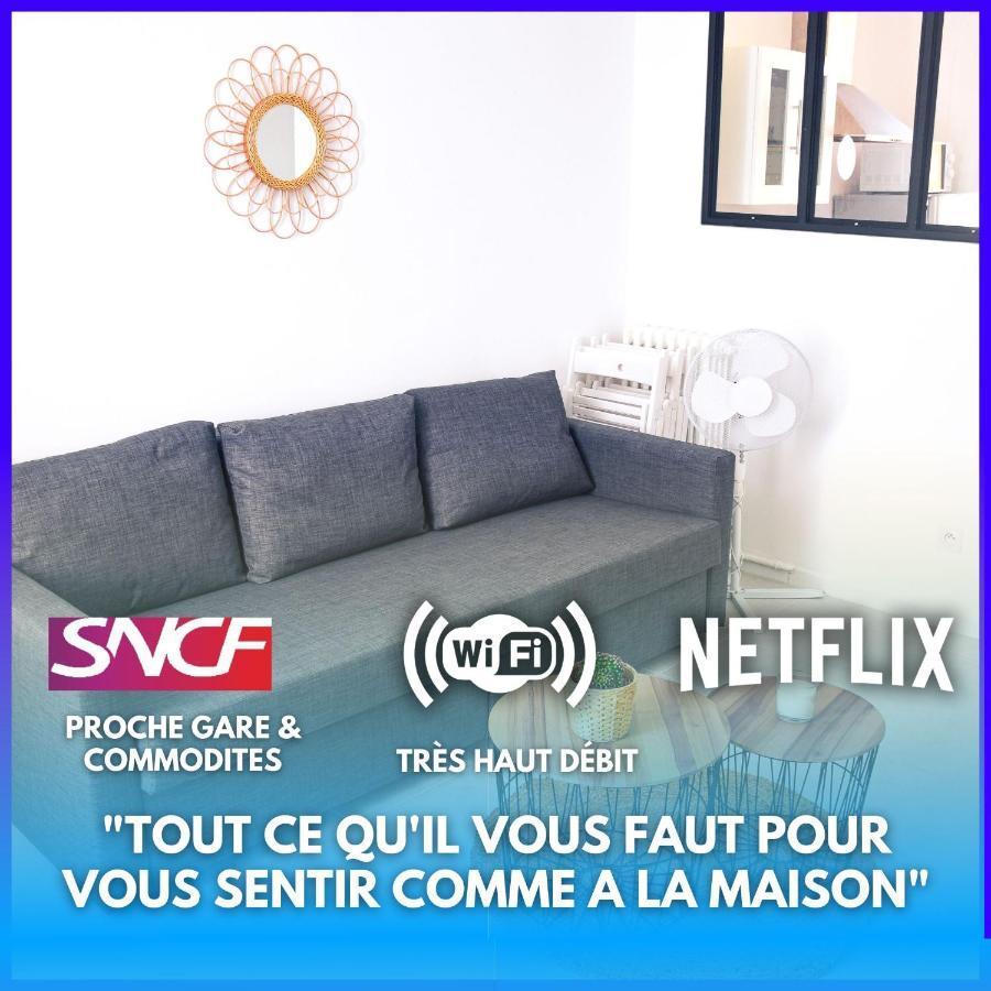 Netflix I Molotov I Lit 160X200 I Proche Gare Et Centre Ville I 39M2 I Wifi تولون المظهر الخارجي الصورة